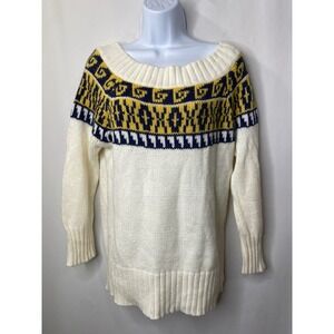 Delia's Womens Fair Isle Sweater Size XL Fall Academic Autumn Ivy League Twee